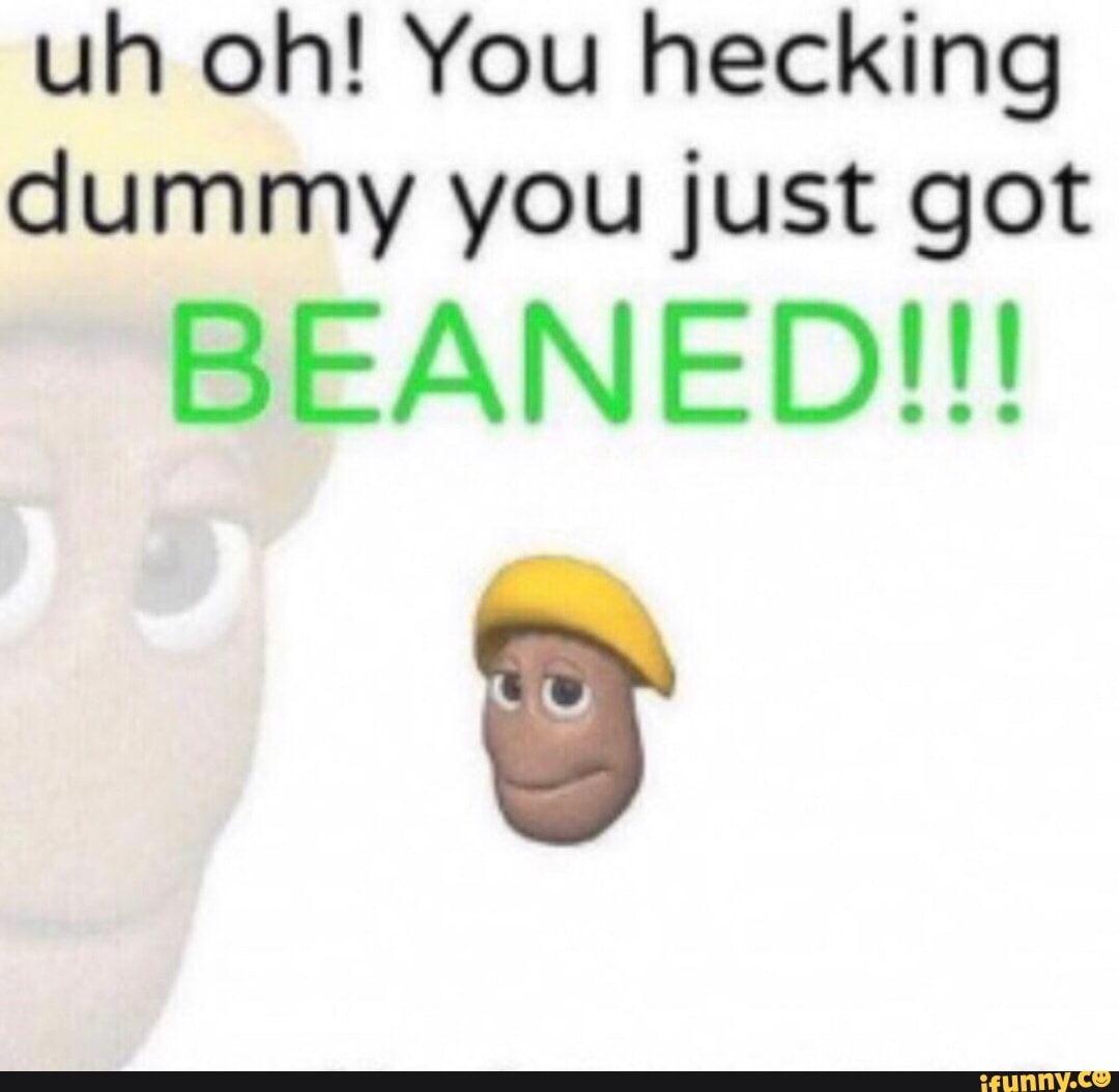 Uh Oh You Hecking Dummy You Just Got Beaned Ifunny