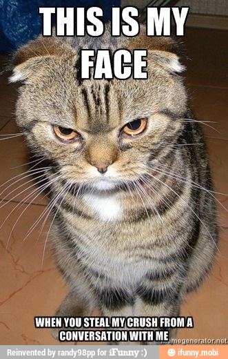 WHEN YOU
STEALMY CRUSH FROM A
CONVERSATION WITH ME);