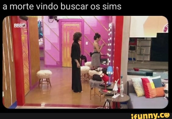 a morte vindo buscar os sims