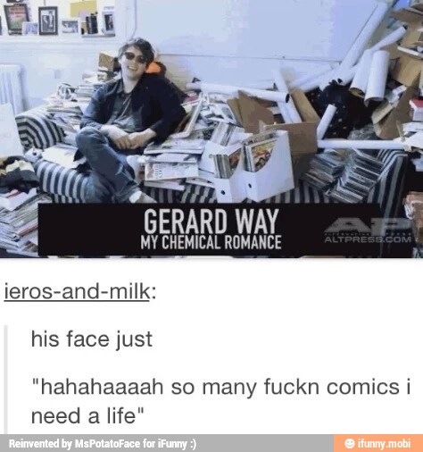 mi
ieros-and-milk:
his face just
"hahahaaaah so many fuckn comics i
need a life"