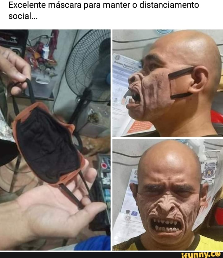 Excelente máscara para manter o distanciamento