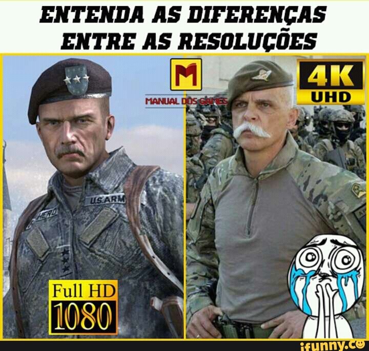 ENTENDA AS DIFERENÇAS
ENTRE AS RESOLUÇÕES