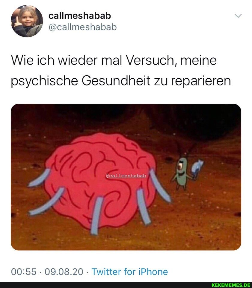 eallmeshabab
@eallmeshabalo
Wie ich wieder mal Versuch, meine psychische Gesundheit zu reparieren
@callmeshabab
09.08.20 Twitter for iPhone