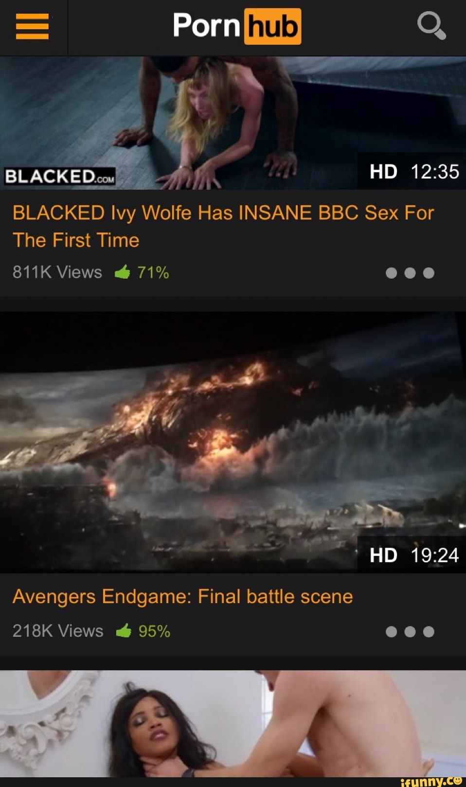 Scene BLACKED Ivy Wolfe Has INSANE BBC Sex For Avengers Endgame: Final  battle - iFunny