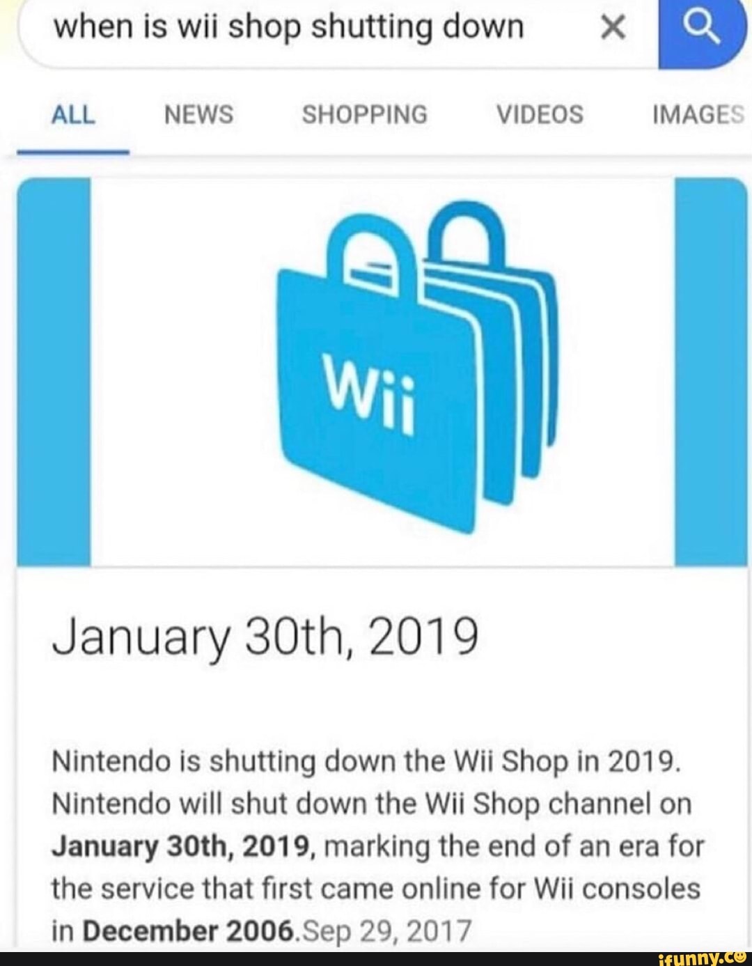 wii shop channel shut down