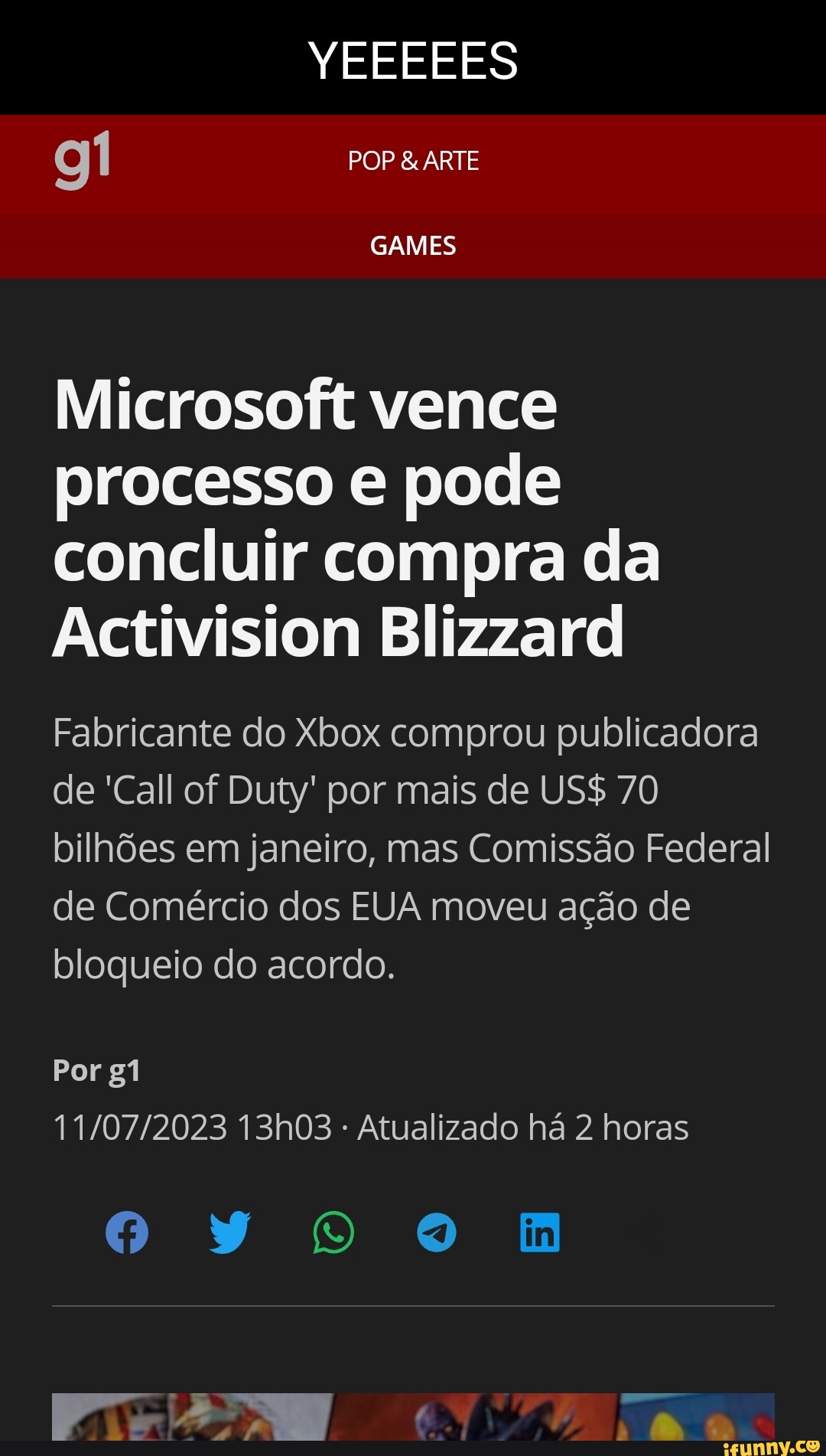 Oficial: Microsoft conclui a compra da Activision Blizzard