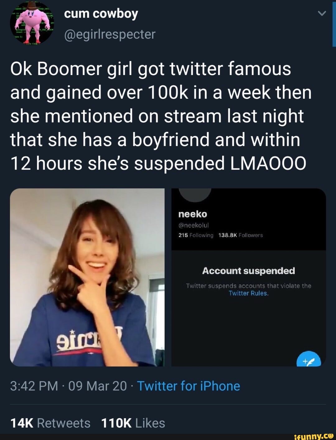 Ok Boomer girl got twitter famous and gained over 100k in a week then