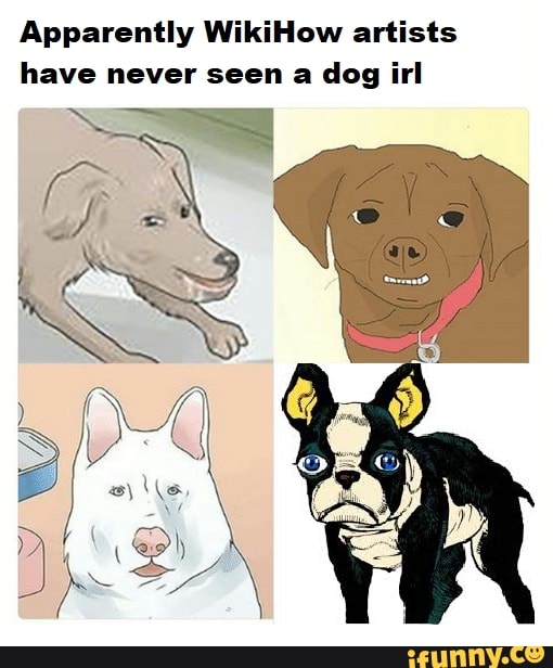 Apparently WikiHow artists have never seen a dog irl