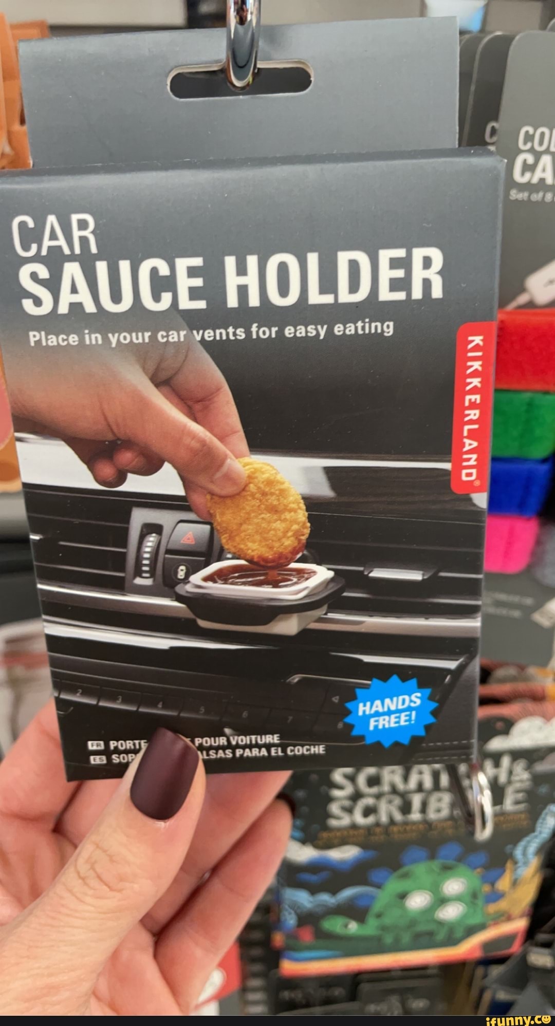 Kikkerland Car Sauce Holder