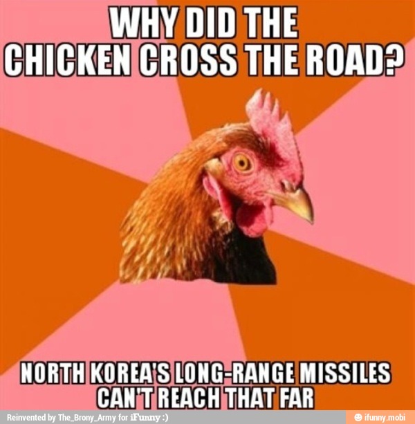WHY DID THE
CHICKENICROSS THE ROAD?