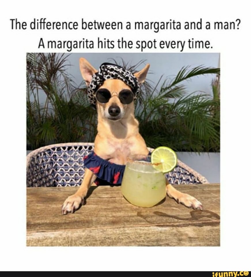 The difference between a margarita and a man? A margarita hits the spot