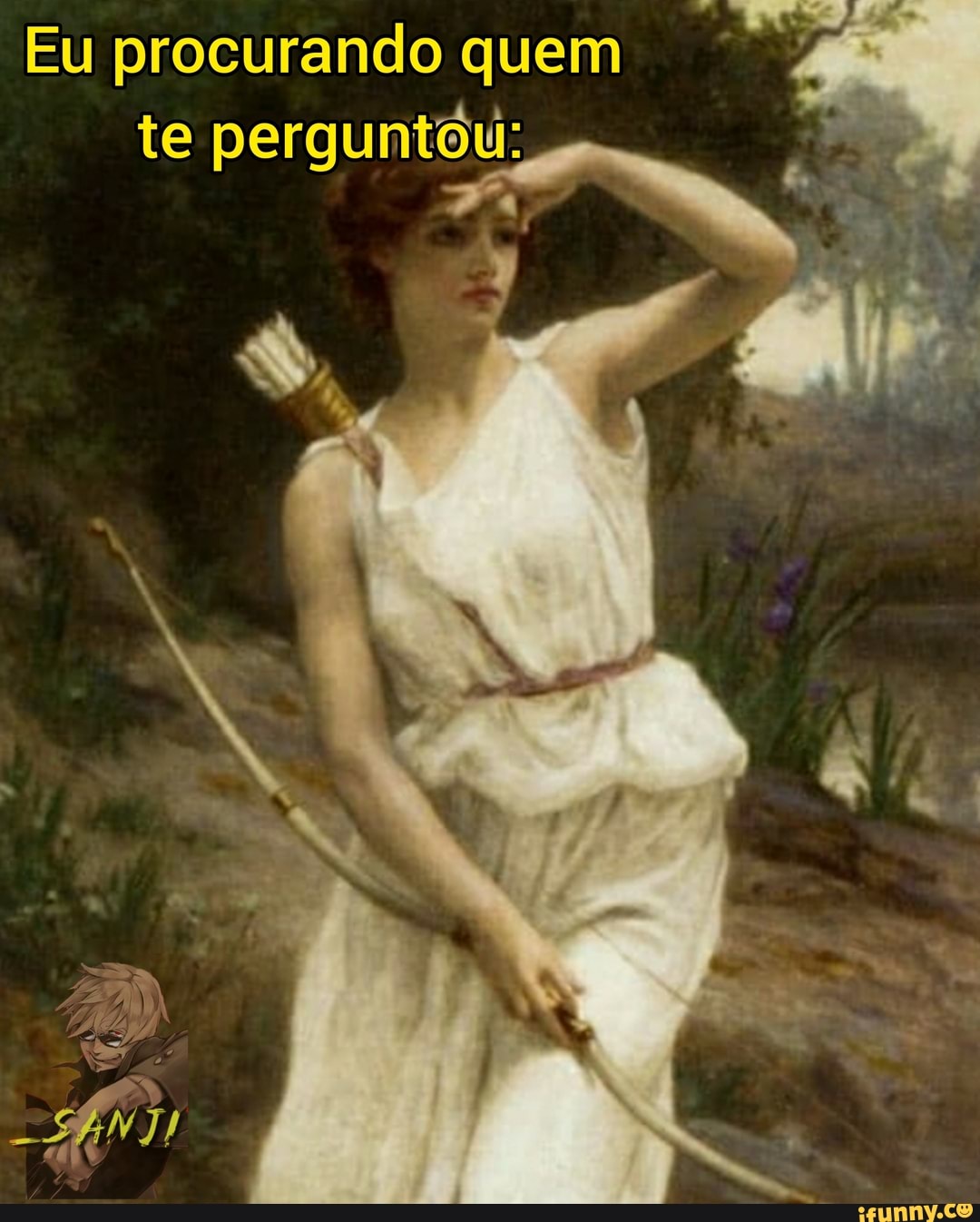 Eu procurando quem te pergumians