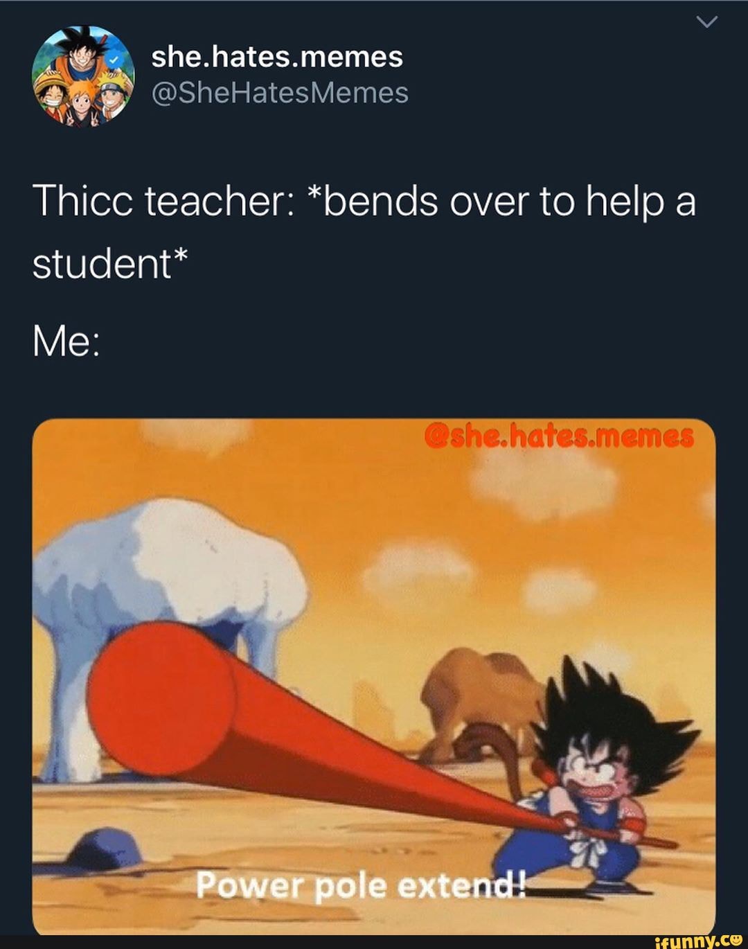 Thicc teacher: *bends over to help a student* - iFunny