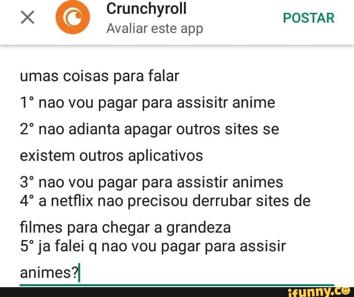 crunchyroll derrubando sites