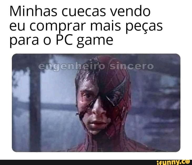 Minhas cuecas vendo eu comprar mais peças para o PC game