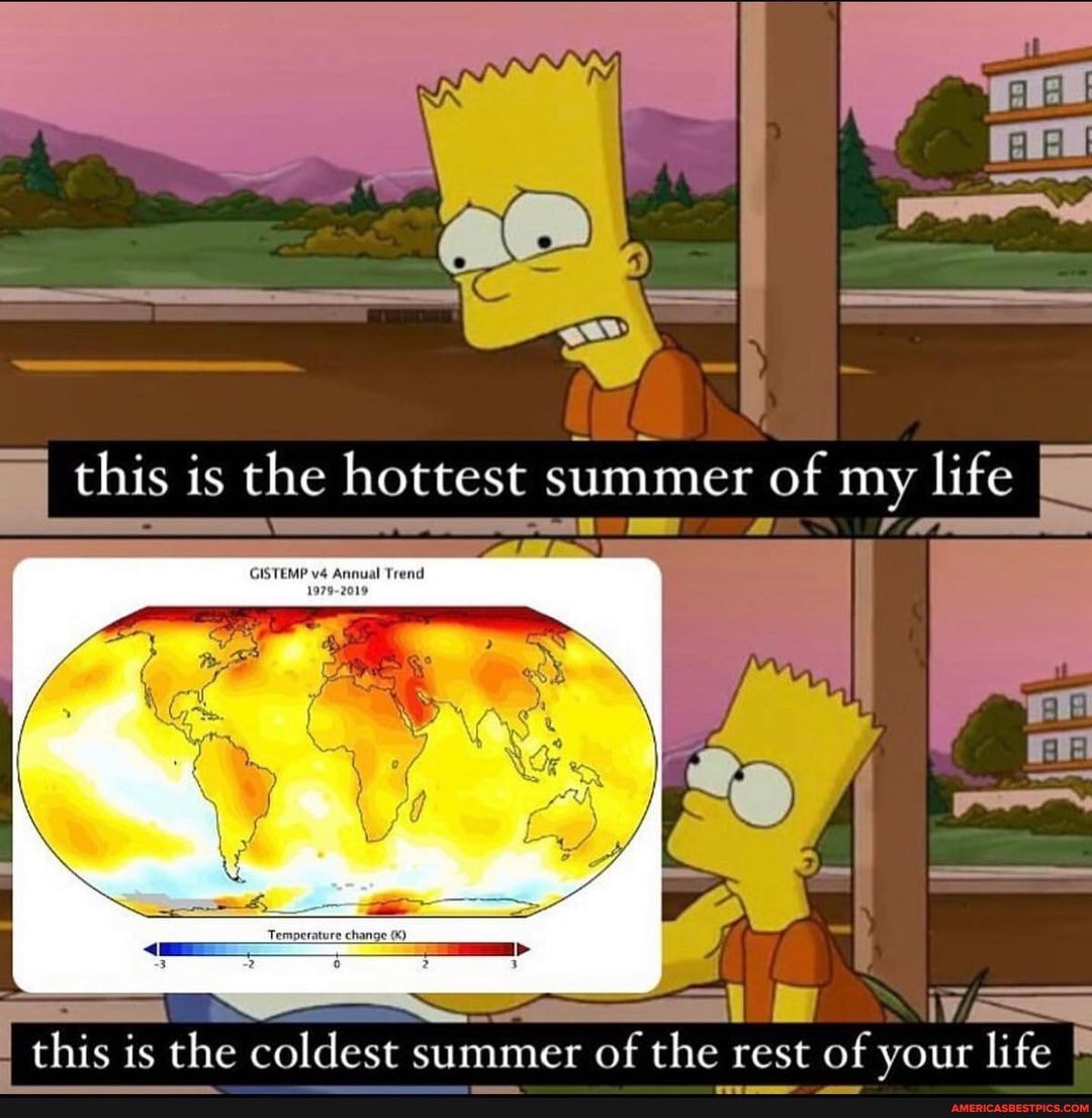 I this is the hottest summer of my life GISTEMP Annual Trend 1979-2019 this is the coldest summer of the rest of your life - America's best pics and videos