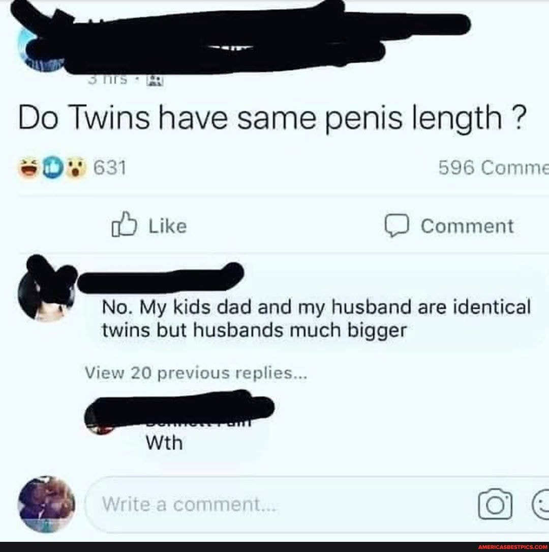 Do identical twins have the same size peni