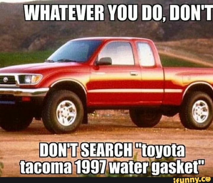 WHATEVER YOU DO DON T Tacoma 1997 Water Gasket 