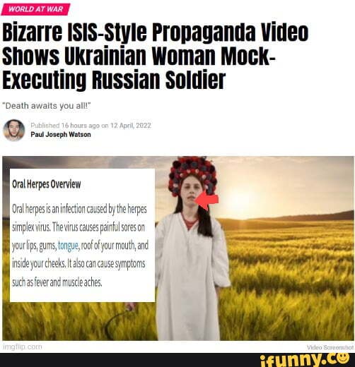 Bizarre ISIS-Style Propaganda Video Shows Ukrainian Woman Mock ...