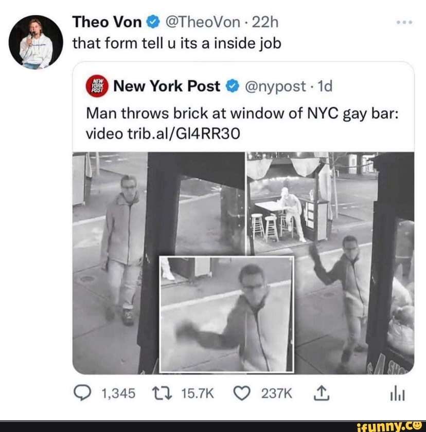 Theo Von TheoVon that form tell u its a inside job New York Post