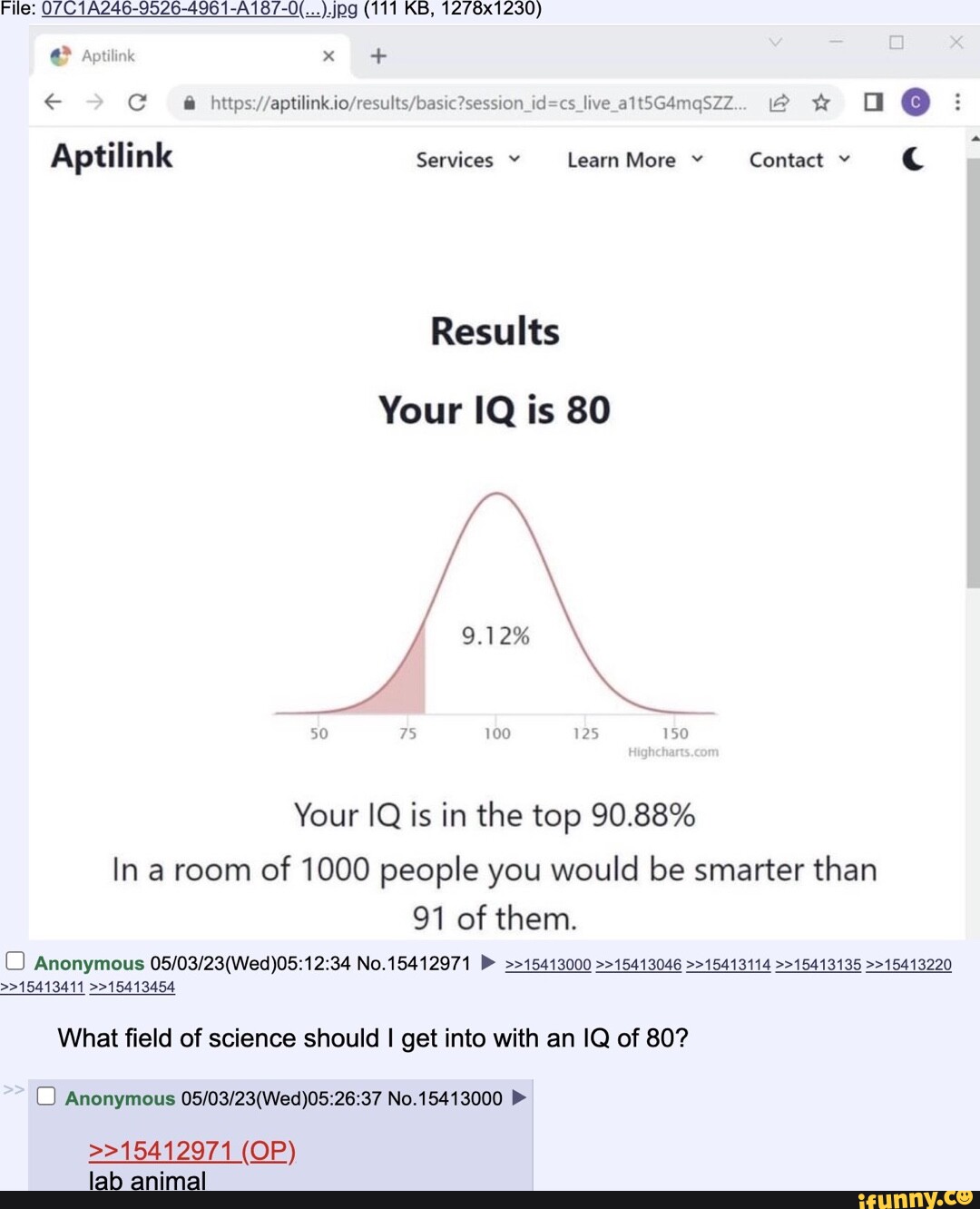 Classical IQ Test Snapshot Report Summary Snapshot Report, 43 OFF