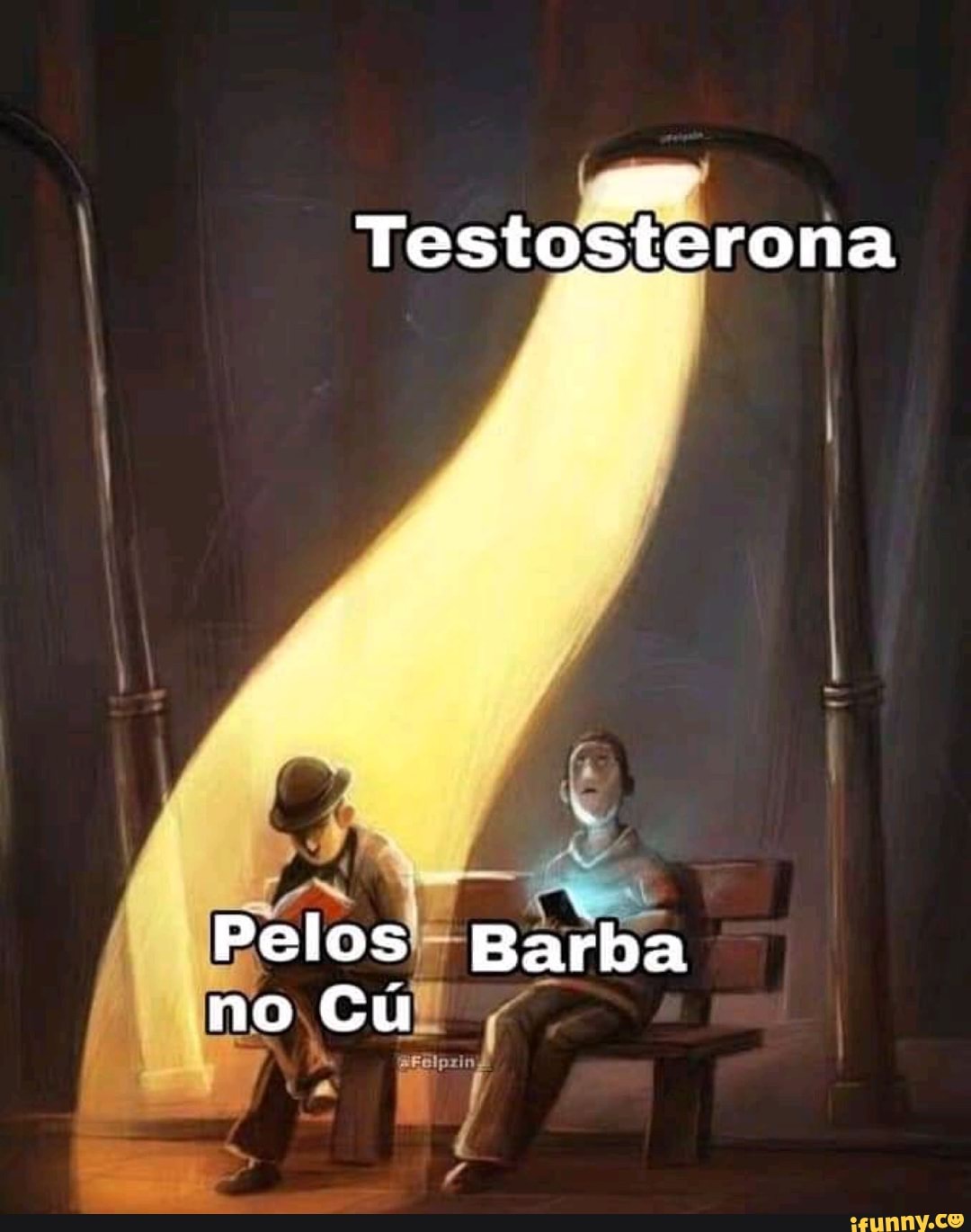 Testosterona
Pelos Barba no Cú