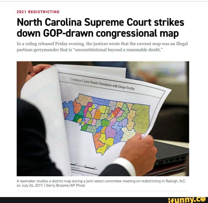 North Carolina Supreme Court strikes down GOP drawn congressional map