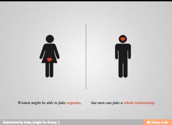 Women might be able fake but fake
