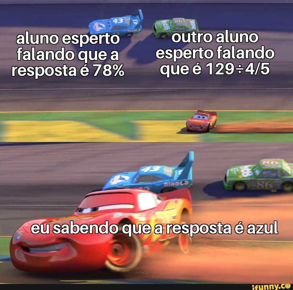 aluno esperto outro aluno falando que a esperto falando resposta é 78% que é
eu sabendo que a resposta é azul
