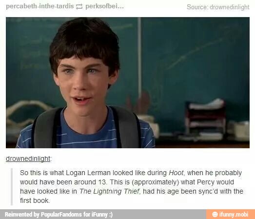 when he probab!
have looked like in The Lightning Thief, had his age been sync'd with the