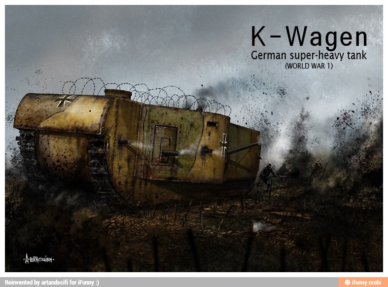 K Wagen German Super Heavy Tank World War 1