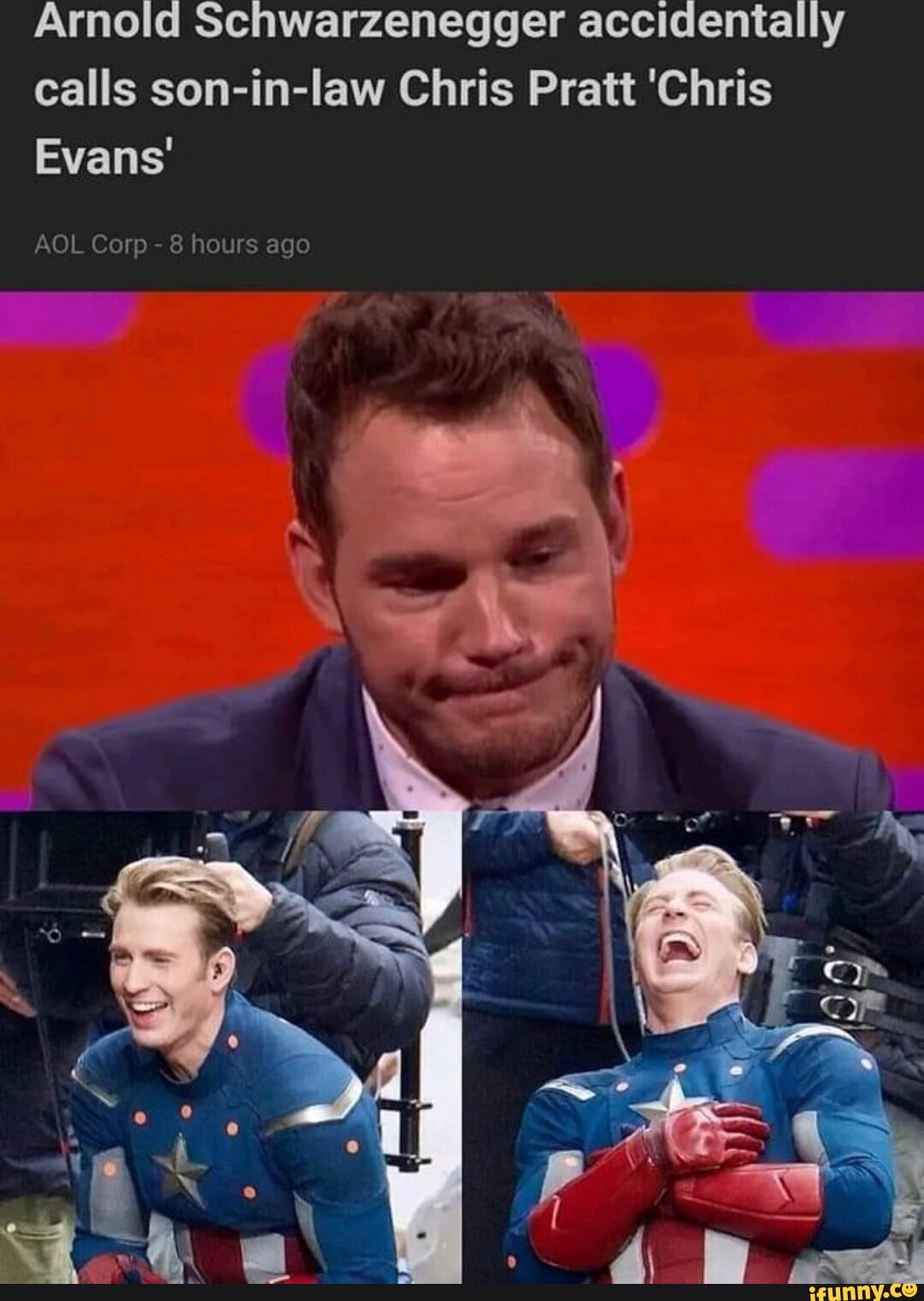 Arnold Schwarzenegger accidentally calls son-in-law Chris Pratt 'Chris ...