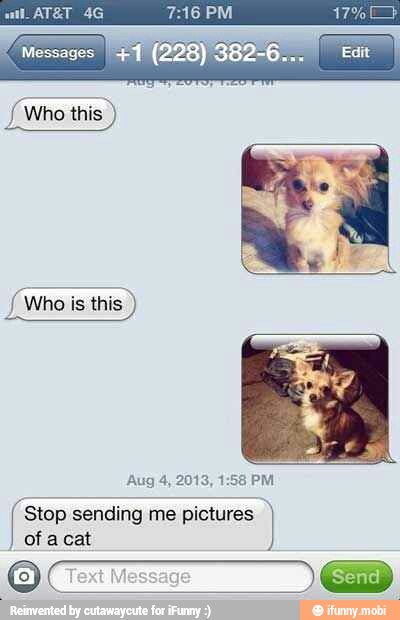 En sending me
pictures