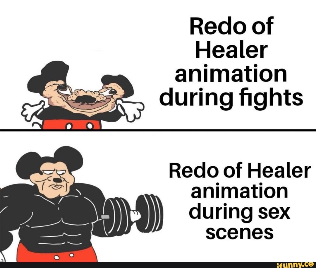 Redo of Healer animation during fights Redo of Healer animation