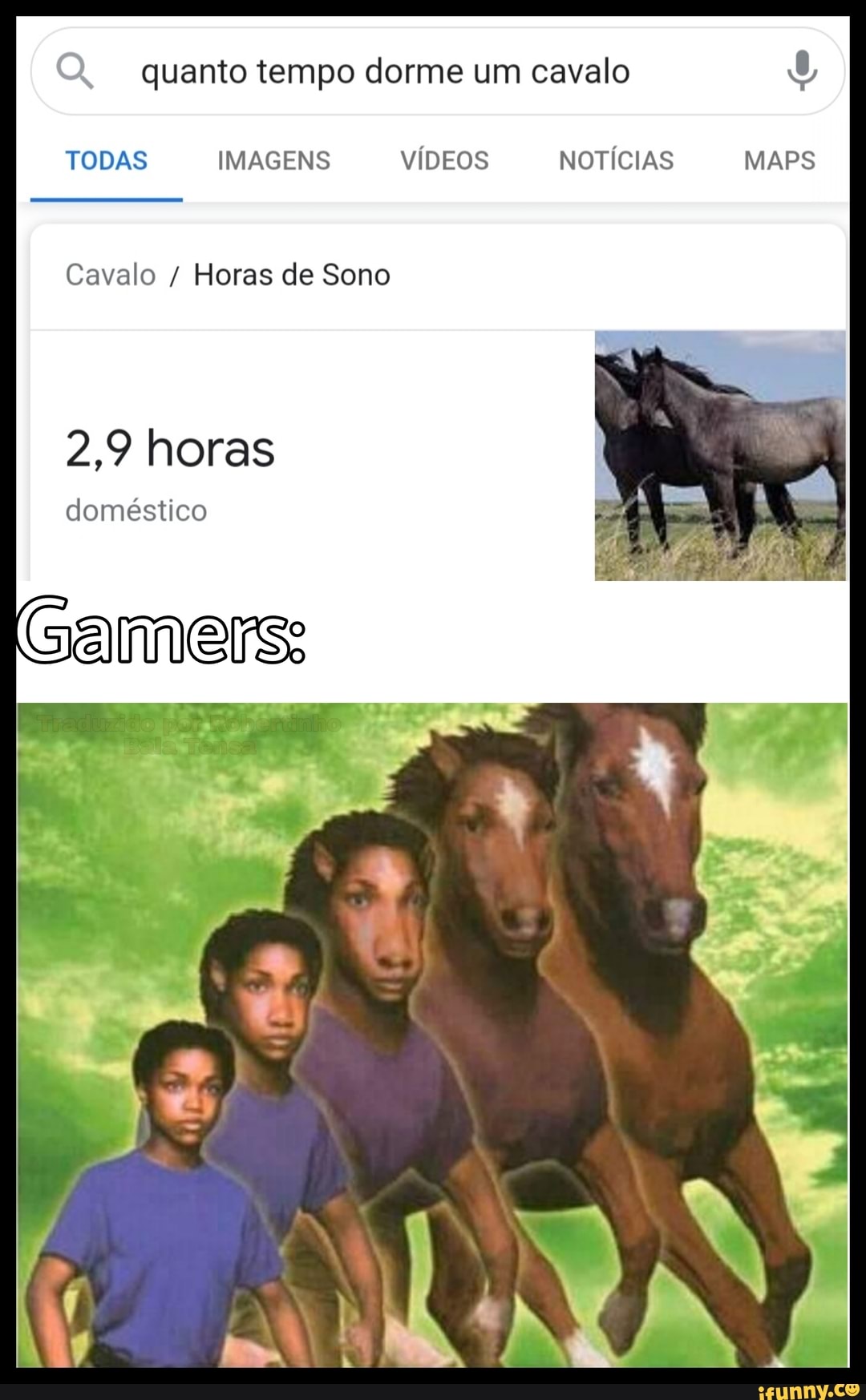 quanto tempo dorme um cavalo
TODAS IMAGENS VÍDEOS NOTÍCIAS MAPS
Cavalo Horas de Sono
2,9 horas
doméstico
(samers: