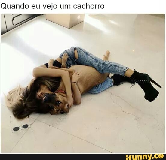 Quando eu vejo um cachorro