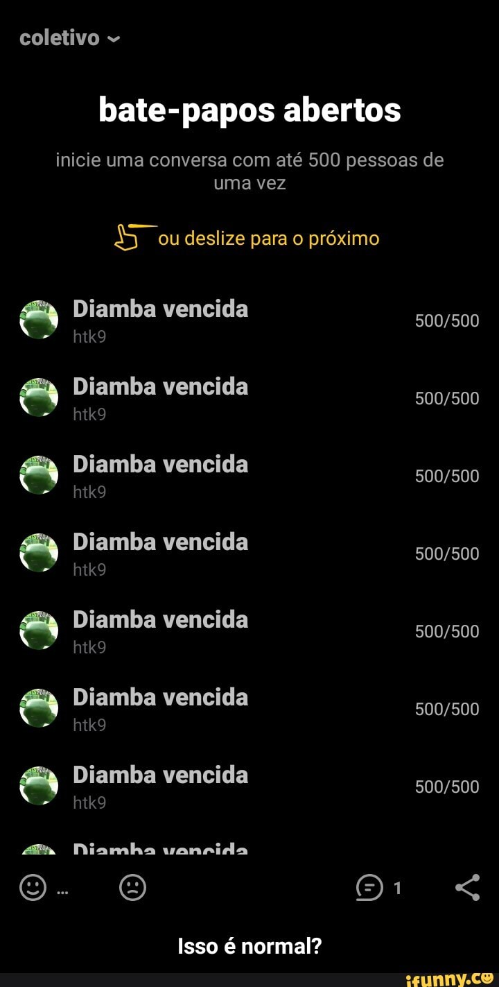 coletivo
2292929929
bate-papos abertos
inicie uma conversa com até 500 pessoas de
uma vez
ou deslize para o próximo
Diamba vencida
Diamba vencida
Diamba vencida
Diamba vencida
Diamba vencida
Diamba vencida
Diamba vencida
Niamba
Isso é normal? - Isso é normal?