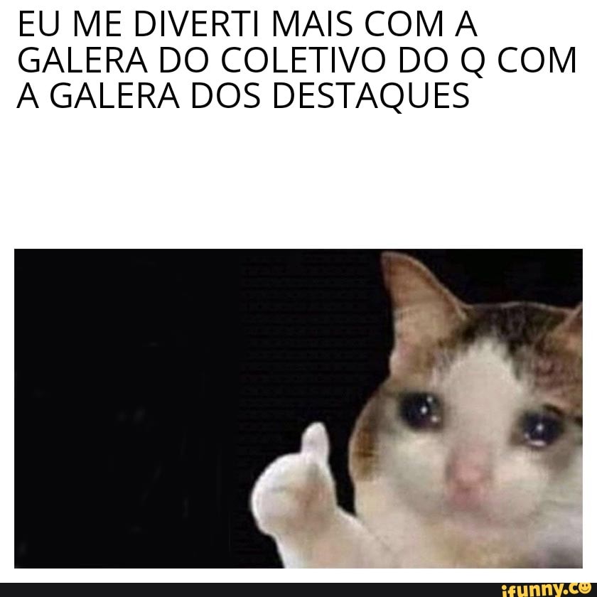 EU ME DIVERTI MAIS COM A GALERA DO COLETIVO DO Q COM A GALERA DOS DESTAQUES