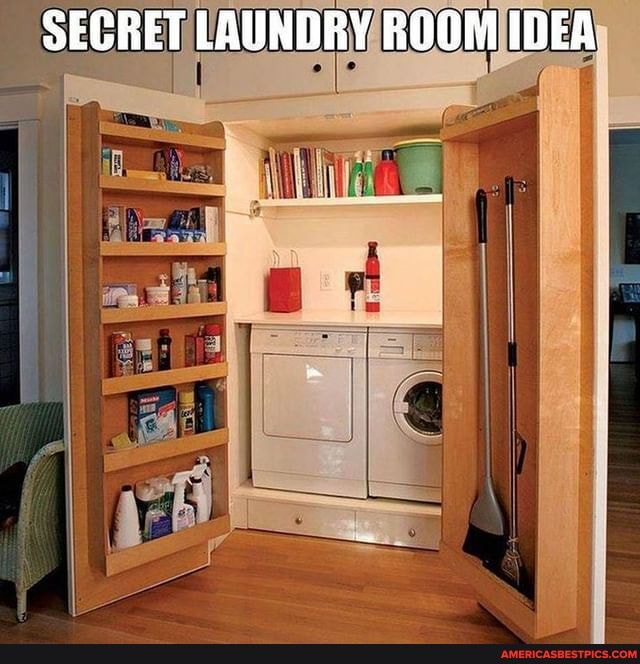 SECRET LAUNDRY ROOM IDEA
