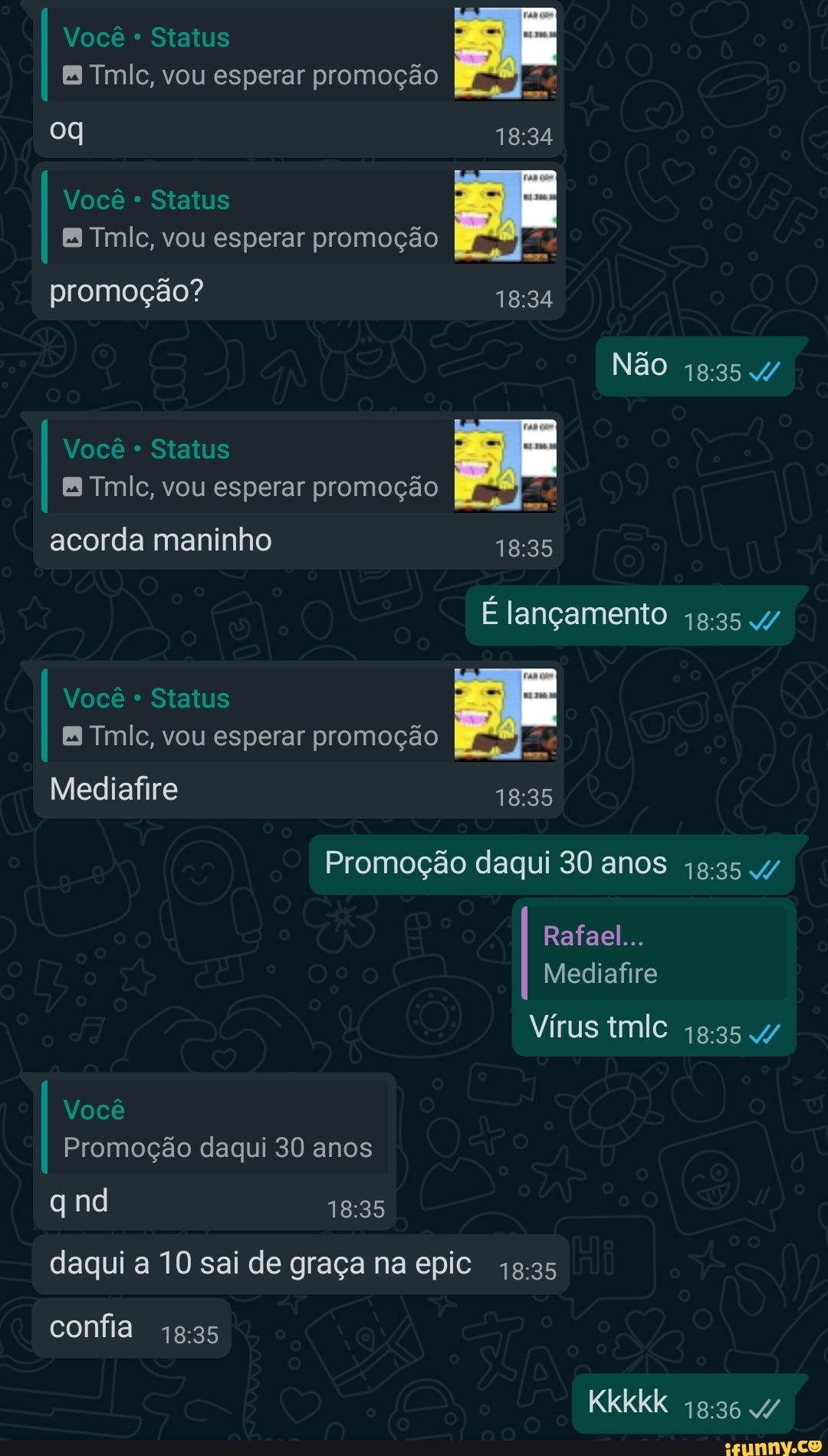 Você Status
Tmlc, vou esperar promoção
Você Status
Tmlc, vou esperar promoção I promoção?
Não 4/
Você Status
Tmlc, vou esperar promoção acorda maninho
É lançamento 4/
Você Status
Tmlc, vou esperar promoção
Mediafire
Promoção daqui 30 anos 4/
Rafael...
Mediafire
Vírus tmle 4/
Você
Promoção daqui 30 anos q nd
daqui a 10 sai de graça na epic
confia
Kkkkk 4/