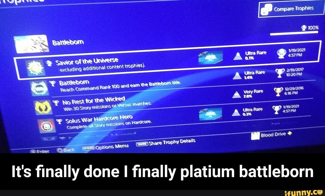 It's finally done I finally platium battleborn - It's finally done I finally platium battleborn