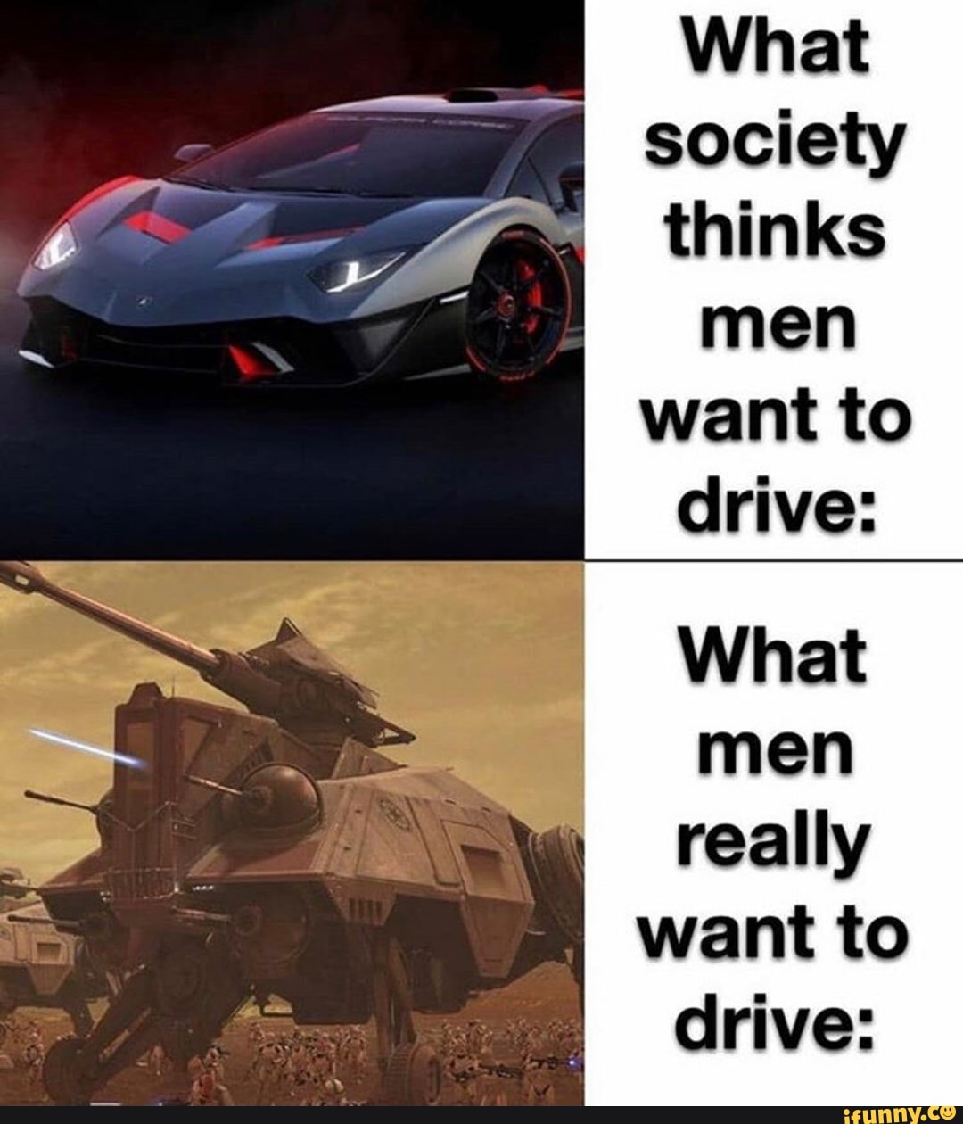 What
society
y BEY As thinks
men
want to
drive:
What
men
really
want to
drive: