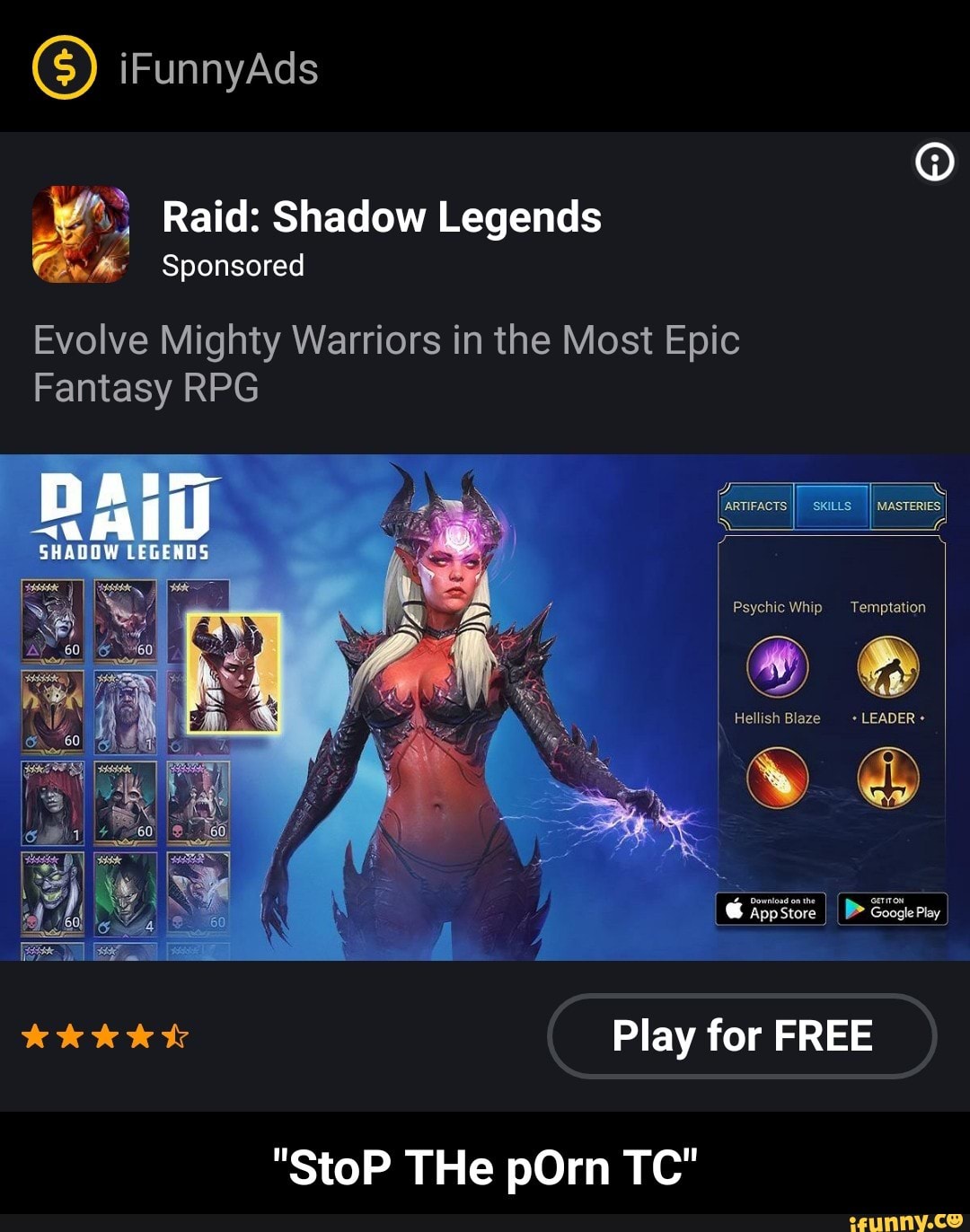 Shadow Blaze Porn - 3 Raid:Shadow Legends ï¬v' Sponsored Evolve Mighty Warriors ...