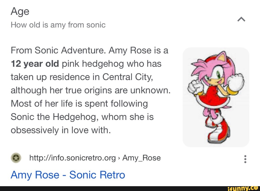 Amy Rose - Sonic Retro