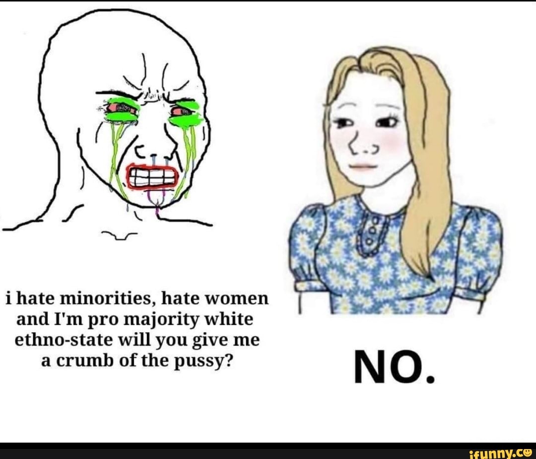 i hate minorities, hate women and I'm pro majority white ethno-state w...