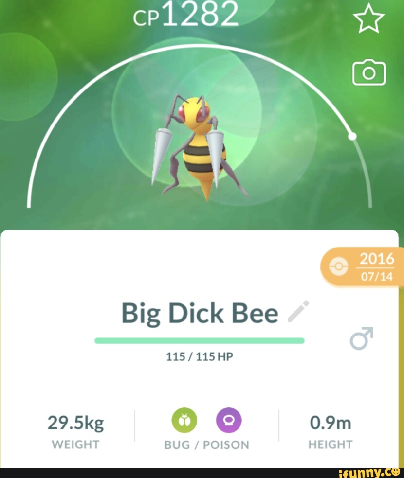 Big Dick Bee 2016 HP 29.5kg I 0.9m WEIGHT BUG  POISON HEIGHT - iFunny
