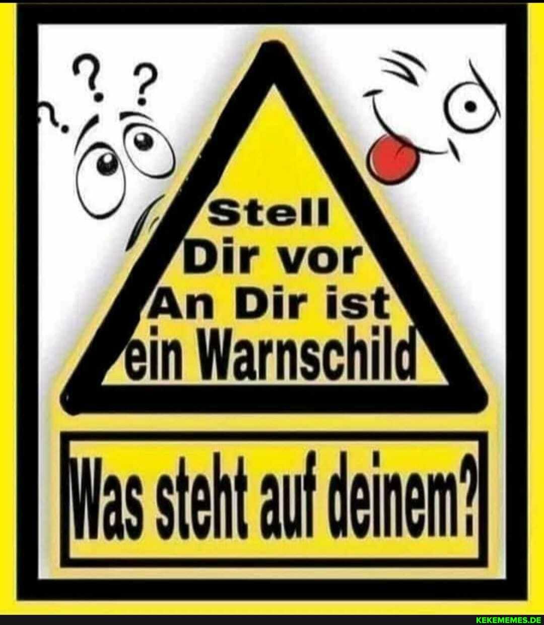 Steht auf deinem?
