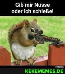 Gib mir Nüsse oder ich schieße!