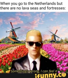 When you go to the Netherlands but
there are no lava seas and fortresses