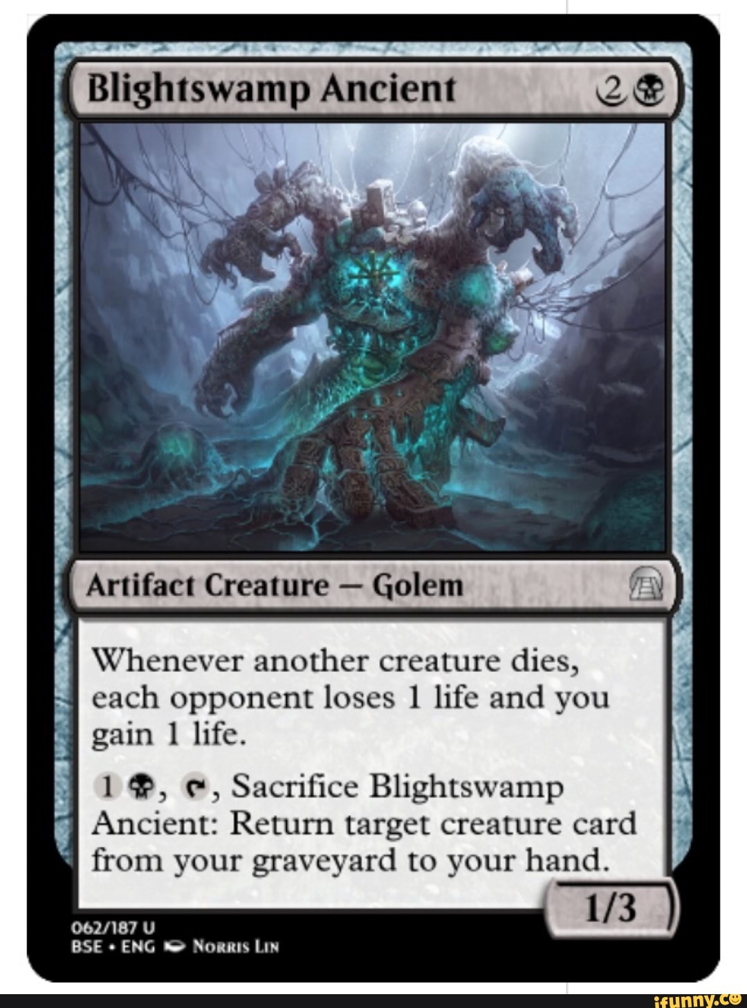Whenever another creature dies, each opponent loses 1 life and you gain